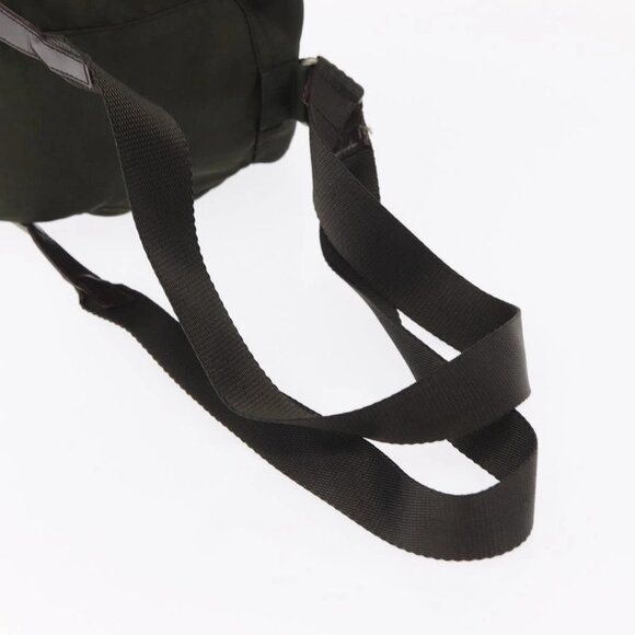 PRADA Backpack Nylon Khaki Silver Auth bs31148 - Picture 8 of 16